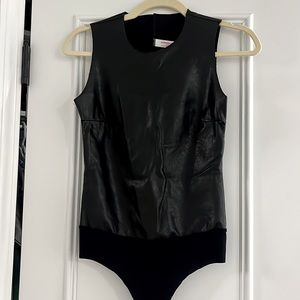 Commando leather body suit tank top. Size small. Worn once.